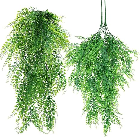 Amazon 人工観葉植物 フェイクグリーン 造花アイビー 壁掛け 吊り 造花グリーン 結婚式 パーティー インテリア飾り用 2本セット 人工観葉植物 オンライン通販