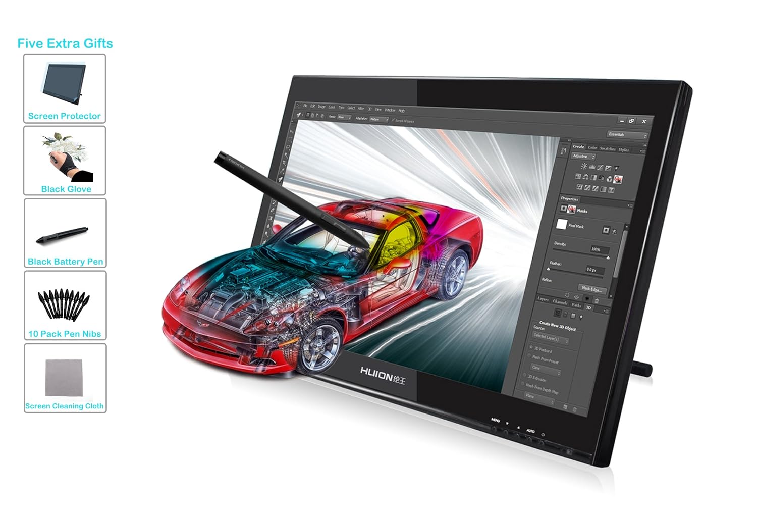 Huion Pen Display for Professionals Graphics Monitor GT