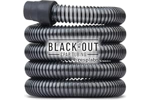 RESPLABS MEDICAL INC. resplabs CPAP Hose Compatible with Most CPAP and BiPAP Machines - 6 Foot Standard 19mm, Black-Out (Pack of 1)