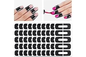 OIFEN 100pcs Nail Protector, U Shape Barrier Peel Off Cuticle Protectors for Nail Art Painting