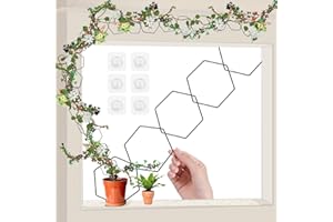 GWJI5DO Chain Trellis for Climbing Plants, Versatile Indoor & Outdoor Plant Support, Houseplant Accessories, DIY Vine Trellis for Monstera, Pothos, Ivy, Wisteria, Landscaping Accessories, Black (1)
