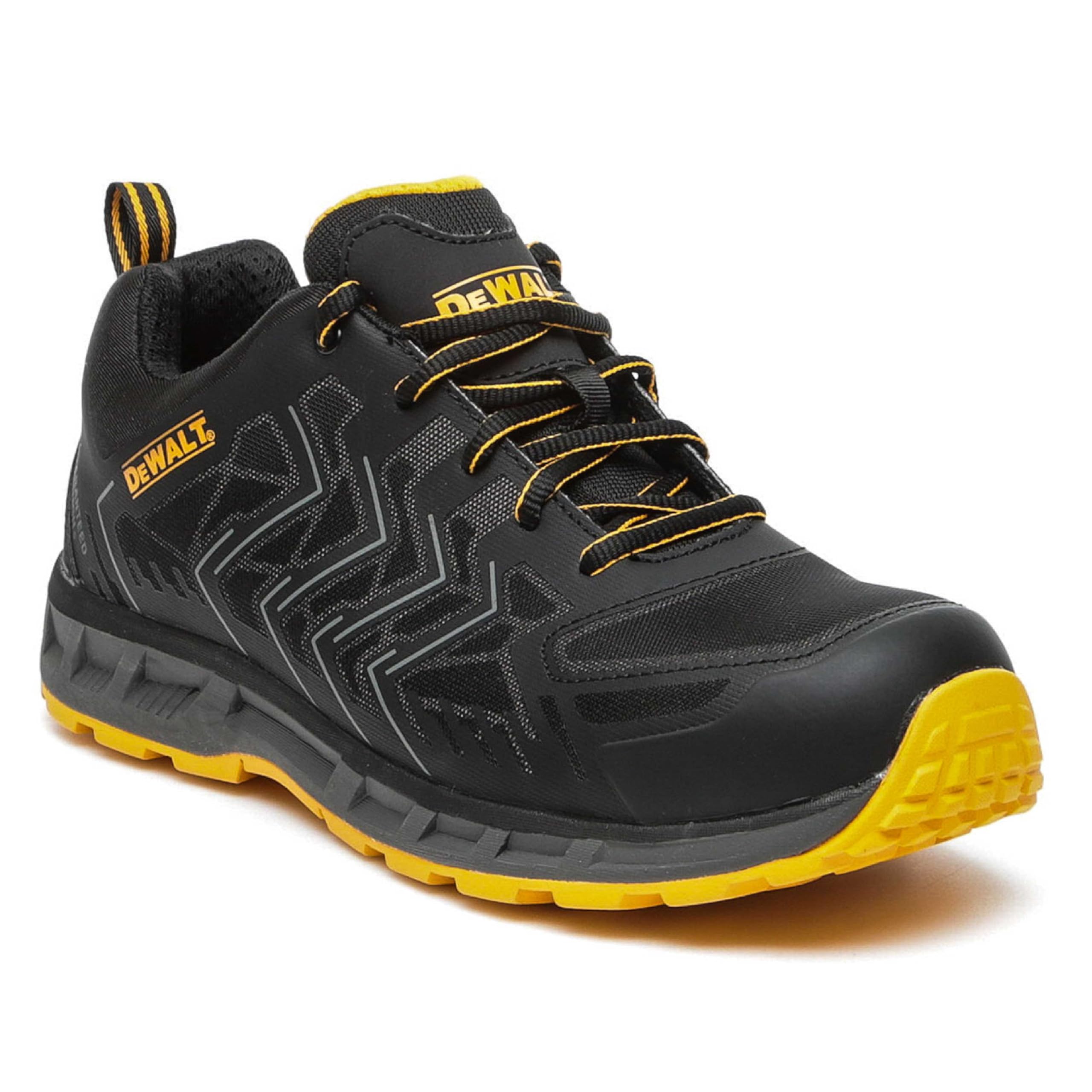 Mountain Warehouse DEWALT Men's Fargo Safety Trainer | Steel Toe Cap | SB SRA Rated | Comfort Fit | Black UK12 (EU46)