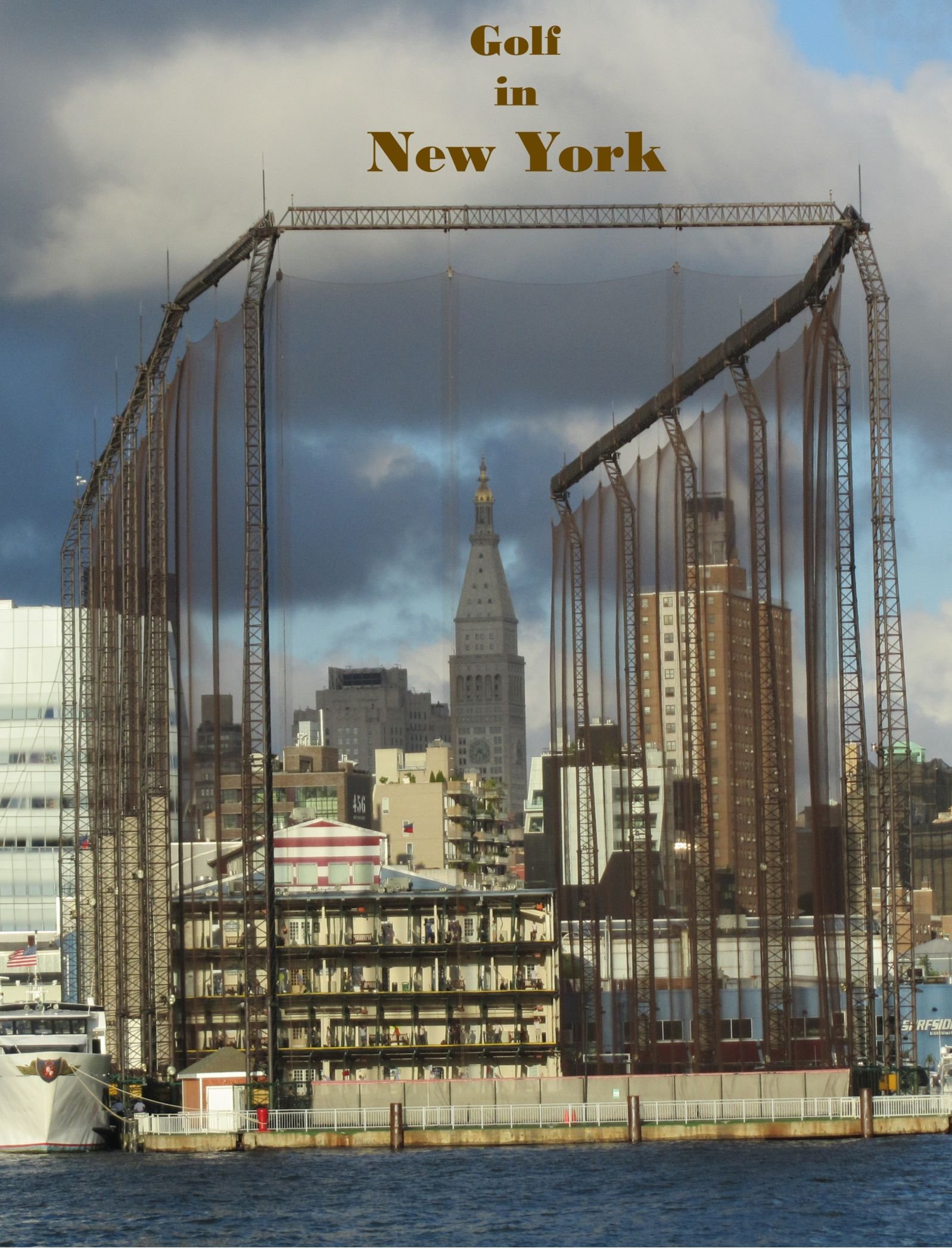 Notizbuch für Golffreunde - Golfen in New York: etwa DIN A4, liniert, 108 Seiten