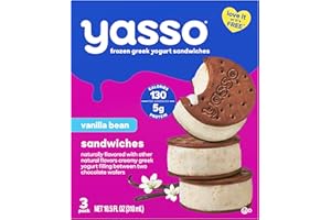 Yasso Frozen Greek Yogurt Sandwiches Vanilla Bean Sandwiches 3 Count for a ridiculously creamy frozen snack made with the goodness of greek yogurt 3.35 fl oz