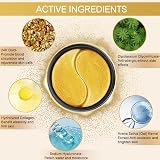 Tiepetly 24K Gold Under Eye Patches 30 Pairs Collagen Dark Circles Puffiness view 4