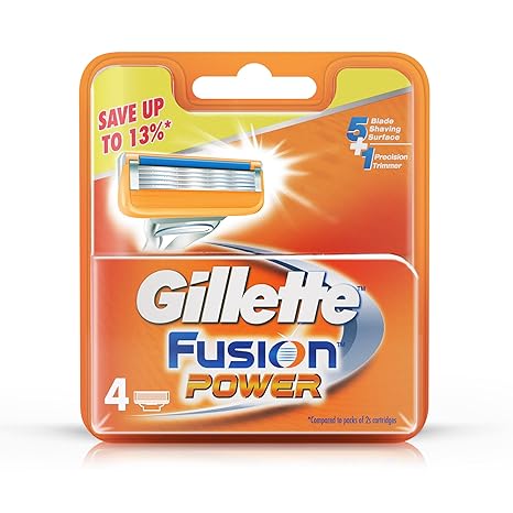 Gillette Fusion Power shaving Razor Blades-4s Pack (Cartridge)