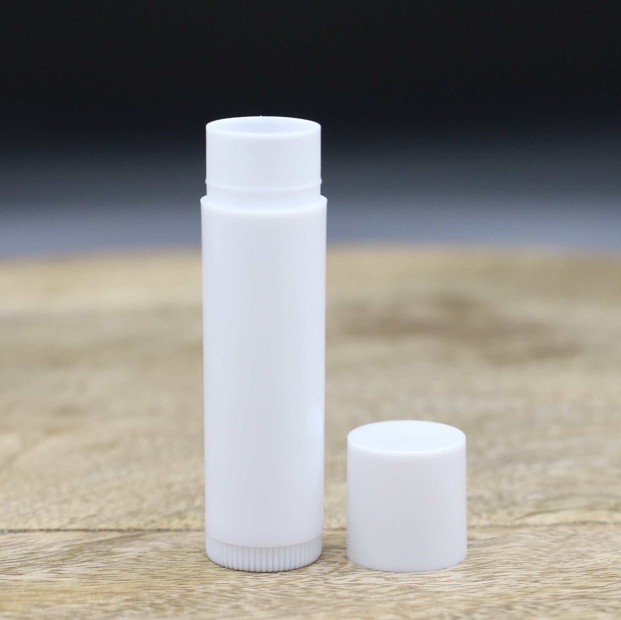 Empty Lip Balm Tubes, WHITE (.15 oz) (100)