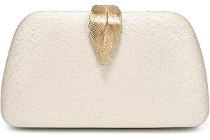 SWEETV CHUNLI Glitter Clutch Purses for Women Elegant Evening Bag for Parties, Weddings, and Formal Events