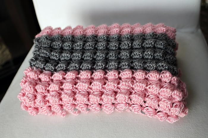 pink crochet blanket