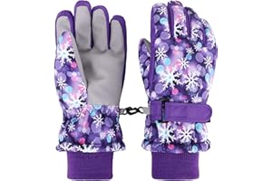 LULLABY KIDS Cotton Kid's Windproof Waterproof Snow Ski Gloves