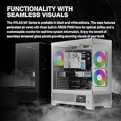 GAMDIAS White Mid Tower Gaming Computer Case