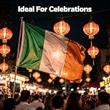 SHATCHI Ireland Flag 5ft x 3ft Polyester with Brass Eyelets view 5