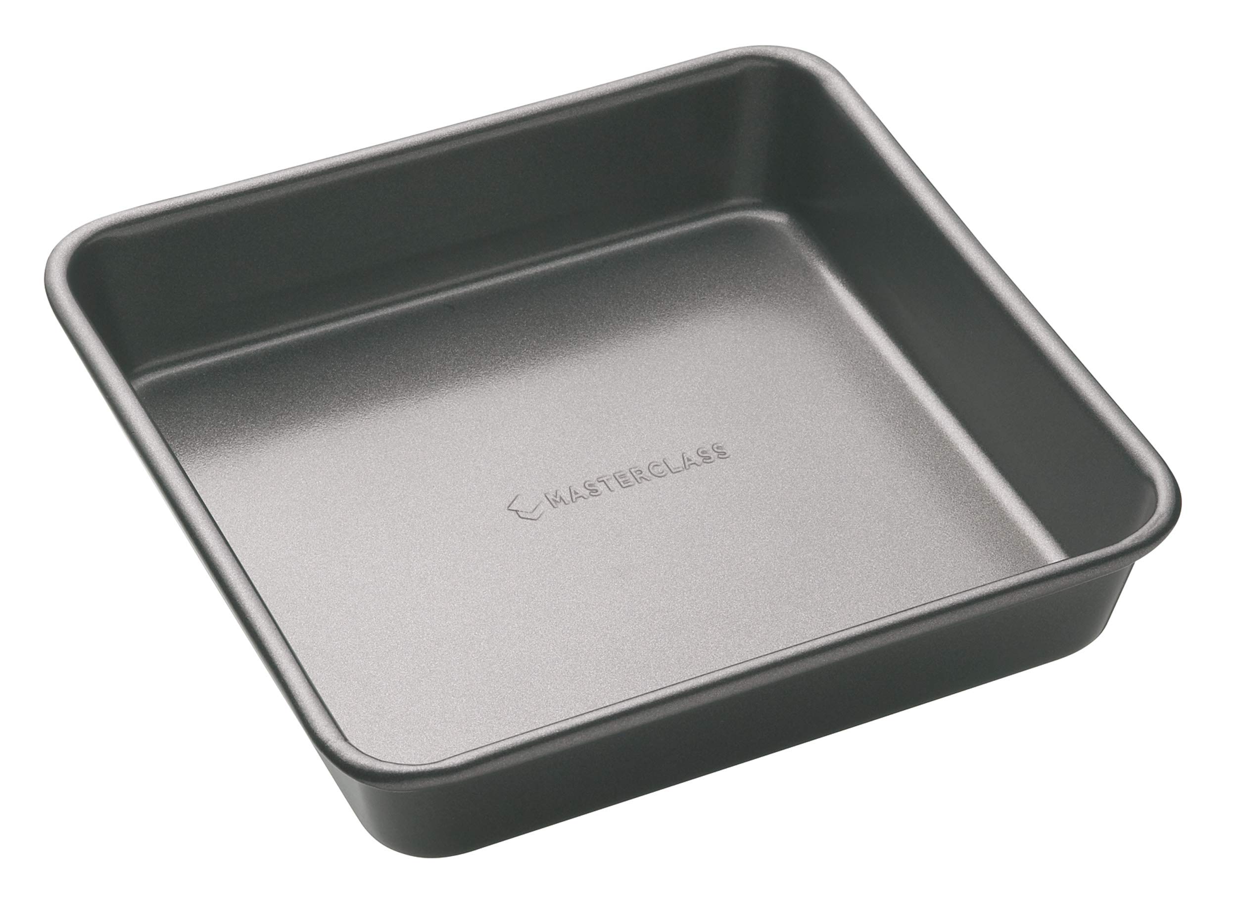 MasterClass Square Baking Tin/Small Roasting Pan with PFOA Non Stick, Heavy Duty Carbon Steel, 23 x 23 cm