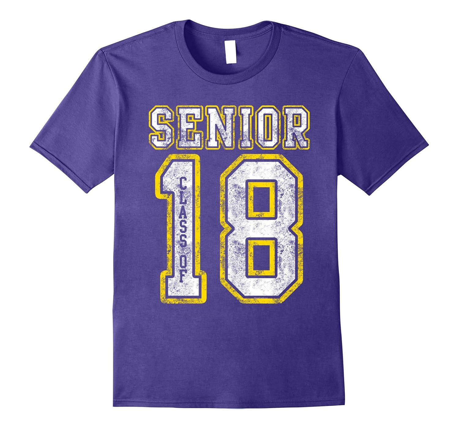 Mens Vintage Senior Class of 2018 T-Shirt Guys Graduation 5 Color-Rose