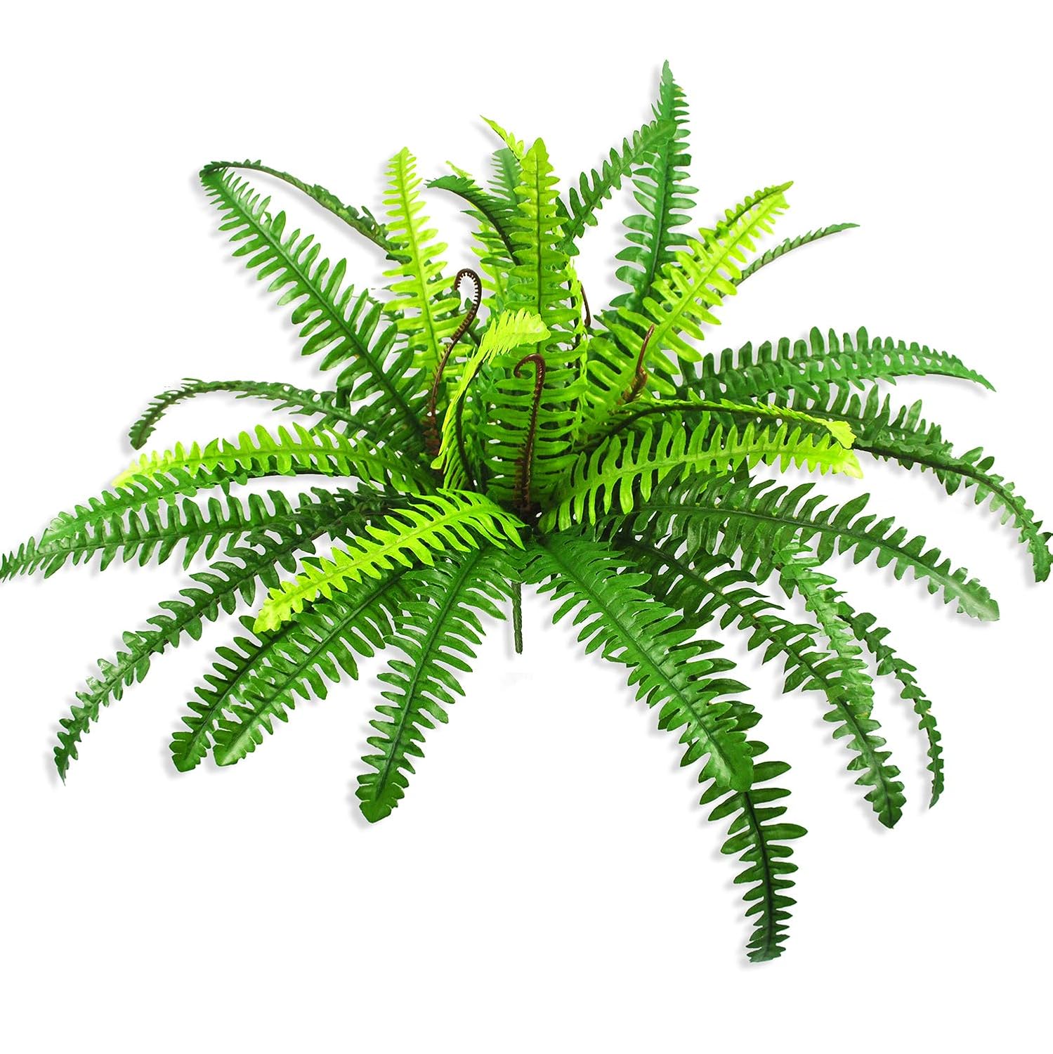 Buy Ollain Artificial Boston Fern Plants Bush Shrubs Fake Faux Fern