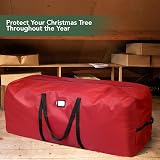 Holiday Cheer Christmas Tree Storage Bag Fits Up to 9ft Tall Red Waterproof view 6