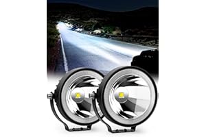 NAOEVO 4 Inch Round LED Pod Lights, 60W 6000LM LED Fog/Driving/Off Road Lights, Work Lights for Truck ATV UTV Boat Motorcycle
