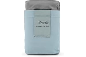 Matador Pocket Blanket 4.0 - Blue (Seats 2-4); Foldable Concert and Festival Blanket; Sand Proof Beach Picnic Tarp