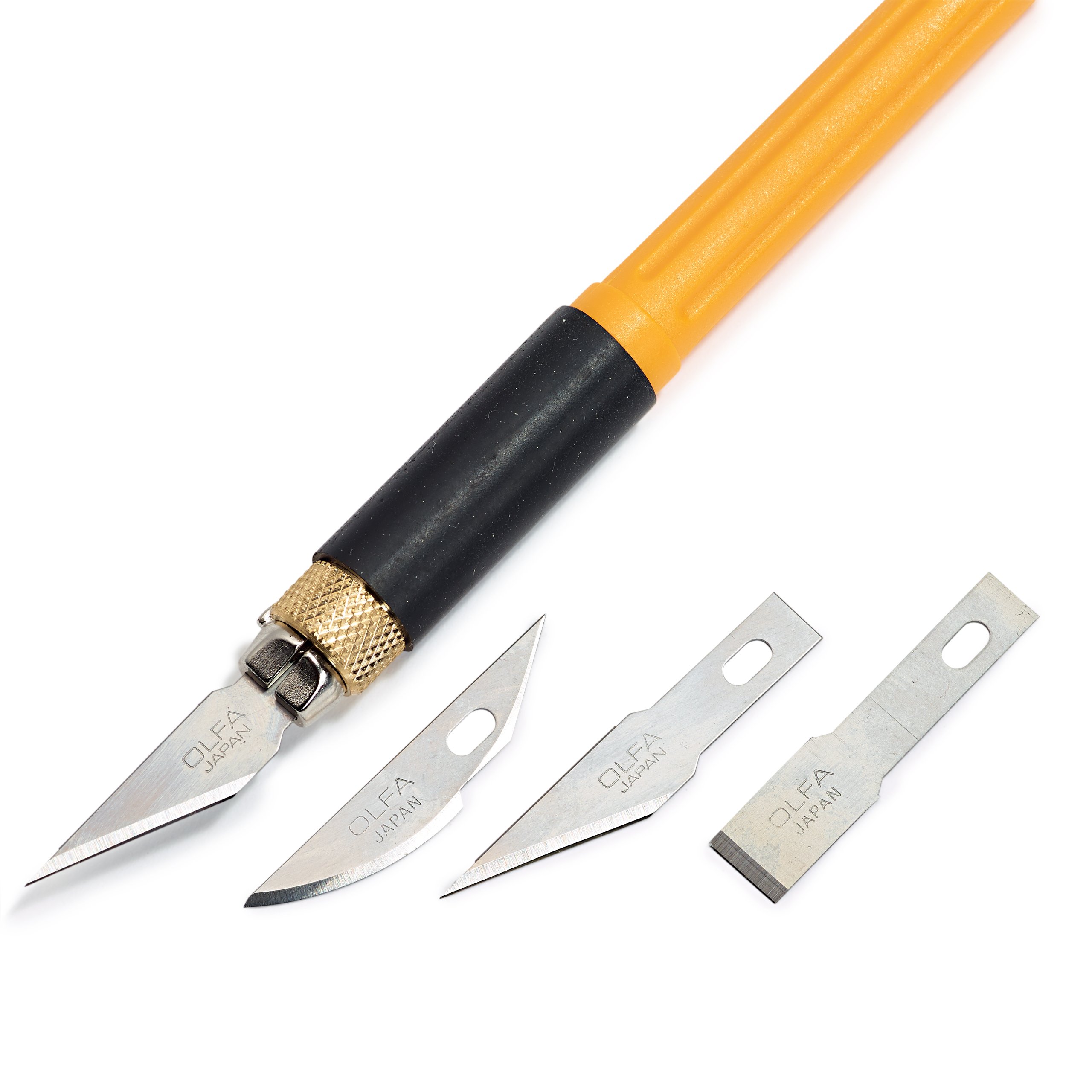 Prym Art knife with 3 special blades,Green