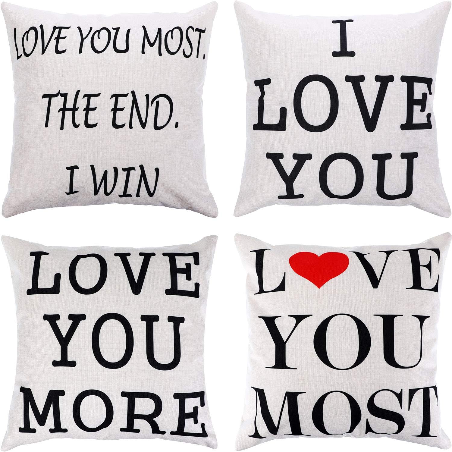 Amazon Com Sumind 4 Pieces I Love You Love You More Love You Most