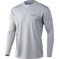 Chemise Technique Huk Pursuit Huk And Bars Homme, Manches Longues, Blanche, XXL, Neuve