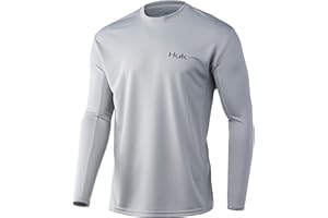 HUK Men's Icon X Long Sleeve Fishing Shirt with Sun Protection