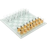 TRUE Chess Board &amp; Shot Glasses Set, Drinking Games, Gifts for Men &amp; Women