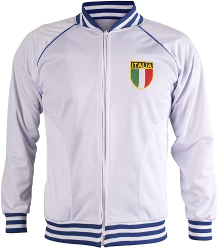 Italy/Italia Jacket Retro Football Tracksuit Zipped Jacket Men Top