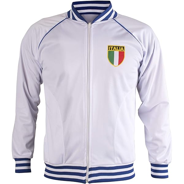 Italy/Italia Jacket Retro Football Tracksuit Zipped Jacket Men Top