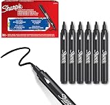 Sharpie Creative Marker Acrylic Paint Pens Black 6 Count Bullet Tip