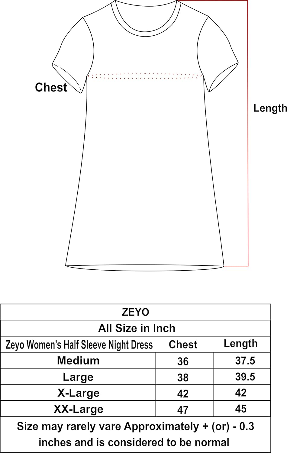 zeyo women's cotton t-shirt