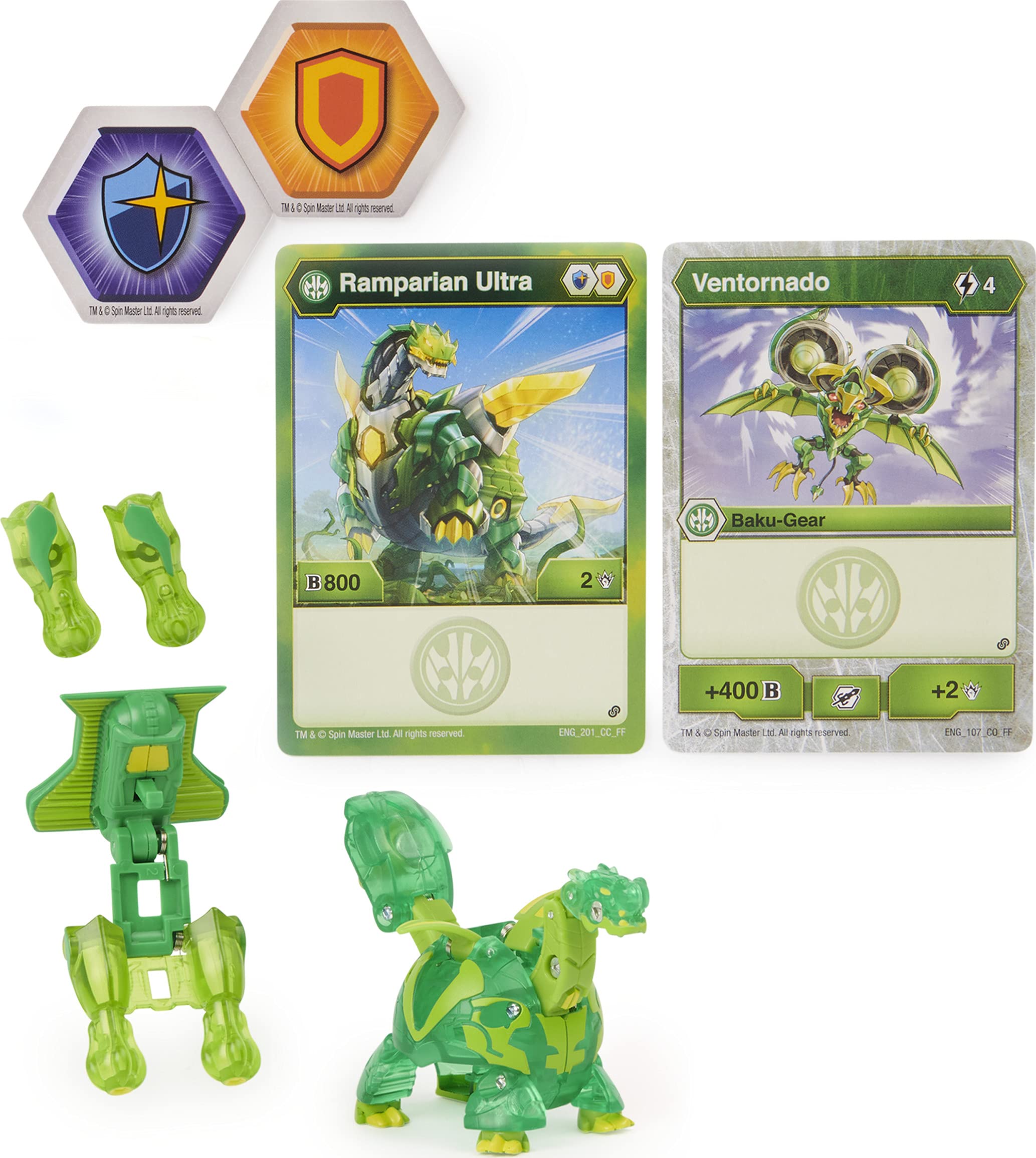 Bakugan Ultra Ramparian – 7,6 Cm Sammelfigur Mit Baku-Gear, Transform-Spielzeug