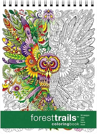 Amazon フォレストトレイル 大人のぬりえ ぬりえ おもちゃ