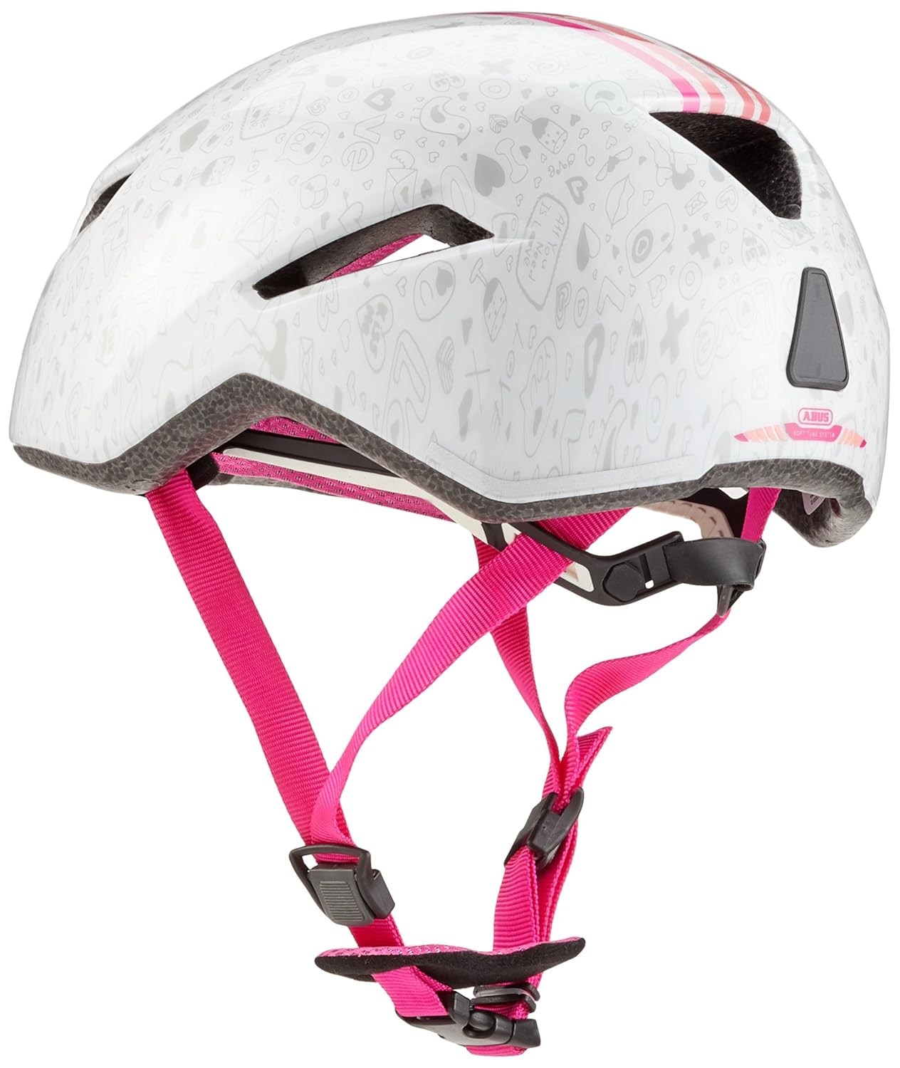 B075sffpcm Abus子供用自転車用ヘルメットyadd Ii子供 子供用 ホワイトクラッシュ M ヘルメット 半額 Baudouin Ma