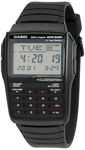 Casio Men S Dbc32 1a Data Bank Black Digital Watch - 