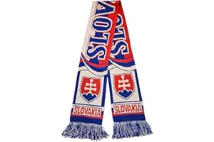 PREMIERSHIP Slovakia Scarf | Soccer Fan Scarf | Premium Acrylic Knit