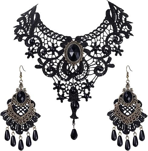 Amazon Com Flyonce Women S Crystal Costume Statement Gothic