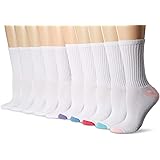 Amazon Essentials Women's 10-Pack Cotton Cushioned Crew Socks