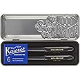 Moleskine x Kaweco, Fountain Pen and Ballpen Set, Medium Nib/1.0mm Point, Black with Blue Ink