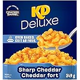 KD Deluxe Sharp Cheddar Oven Baked Macaroni and Cheese, 349 g Pouch