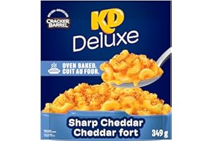 KD Deluxe Sharp Cheddar Oven Baked Macaroni and Cheese, 349 g Pouch
