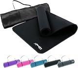 Respire Fitness Yoga Mat 185 x 57 cm Thick Non-Slip Sweat Resistant Black