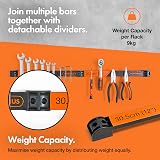 VonHaus Magnetic Tool Holders Set of 4 12 Inch Heavy Duty 10kg Capacity view 2