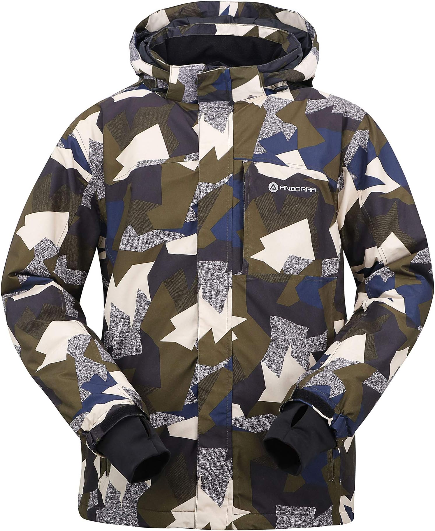 Men's Performance Insulated Ski Jacket with Zip-Off Hood
