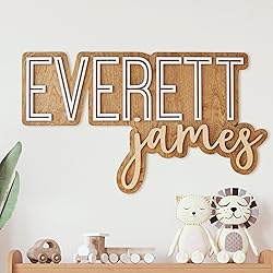Custom Wood Name Sign for Nursery or Kids