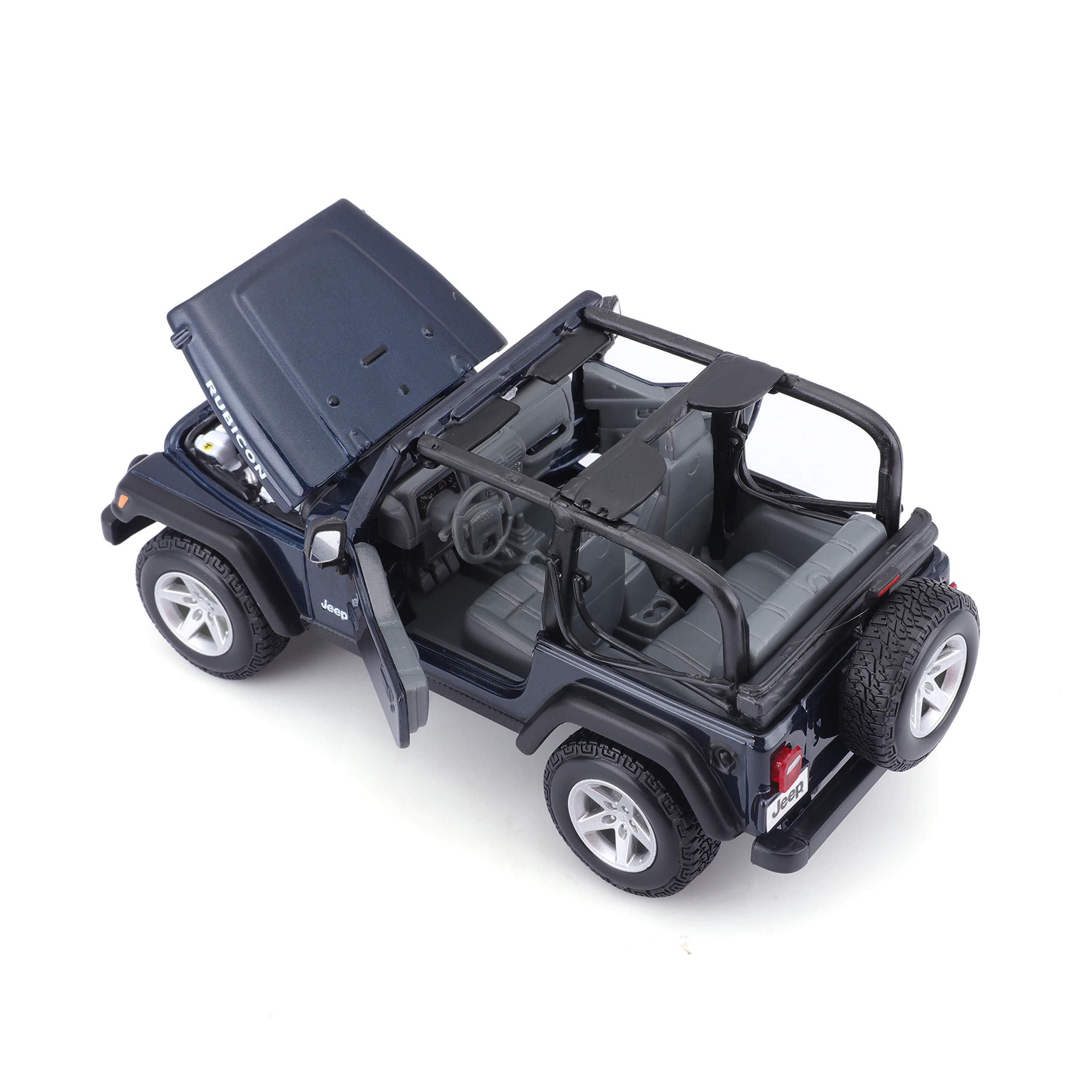 Jeep Wrangler Rubicon Diecast 1:27 - Modèle Réduit Collector - Couleur Variable