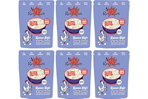 PURE TRADITIONS Noodle Revolution - Keto Noodles (Just 2G Carbs), Made From Egg Whites, 17G Protein, Taste & Texture Just Like Real Noodles, Ready To Eat, Keto Certified, Certified Paleo (Ramen, Six). New Package, 50% Bigger!