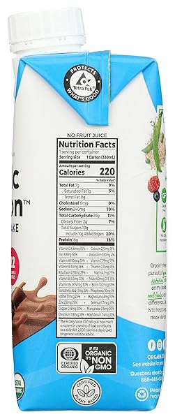 ORGAIN SHAKE SNGLE SMTH CHOC VEG 11OZ