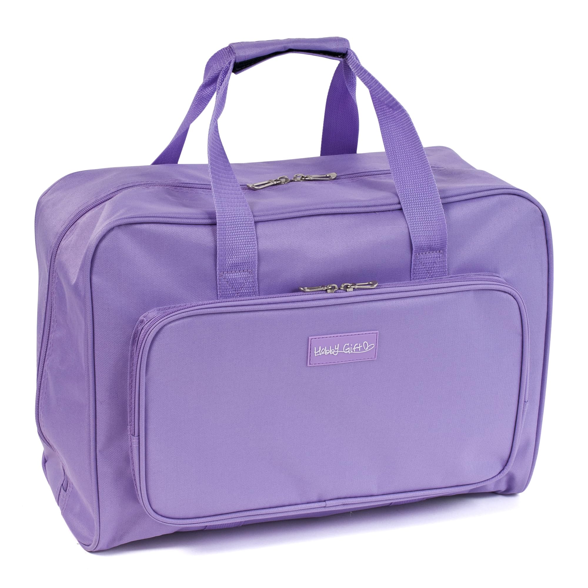 Hobby Gift Sewing Machine Bag – 44 x 20 x 34cm, Heavy Duty Polyester, Durable Storage and Travel Bag with Reinforced Handle Strap & Front Pocket, Extra Padding for Machine Protection, Lilac