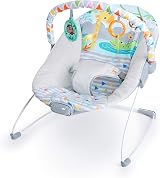 Bright Starts Safari Fun Vibrating Bouncer with Toy Bar